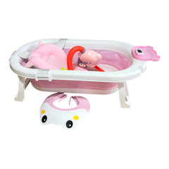 Combo Bañera Plegable Con Ducha Cojín Vicera Termómetro y Juguetes