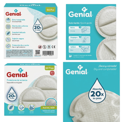 Protectores de Lactancia | Discos absorbentes desechables Genial