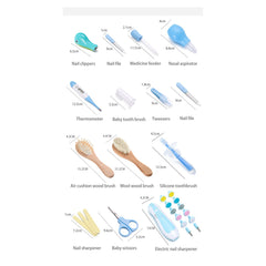 Kit de aseo 28 piezas con lima eléctrica para bebé