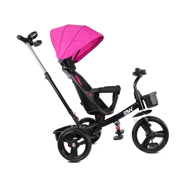 Triciclo Paseador 3 En 1 Aluminio Bebe Con Guia Sun