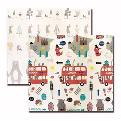 Tapete Plegable Gateo Bebe Extra Grande Doble Faz Portátil