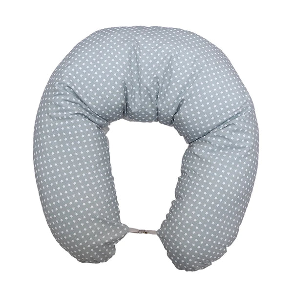 Almohada de Lactancia y Embarazo Multifuncional Extensible Gris Nubba