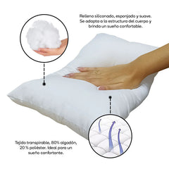 Duo de almohadas para bebé suaves y livianas Toral