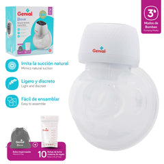 Extractor Eléctrico Manos Libres Portátil+10 Bolsas de Leche Materna+Bolsa Impermeable