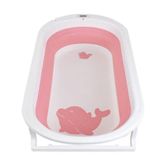 Bañera Plegable Bebé Con Termometro + Cojin De Baño