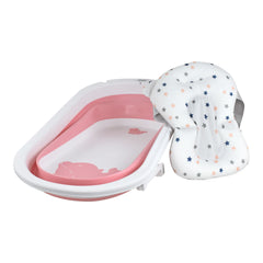 Bañera Plegable Bebé Con Termometro + Cojin De Baño