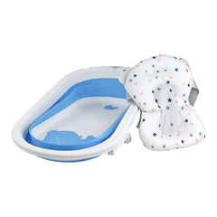 Bañera Plegable Bebé Con Termometro + Cojin De Baño