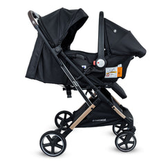 Coche Travel System Tipo Maleta Pixel con Porta Bebé Bebesit