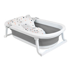 Bañera Plegable Bebé Con Termometro + Cojin De Baño