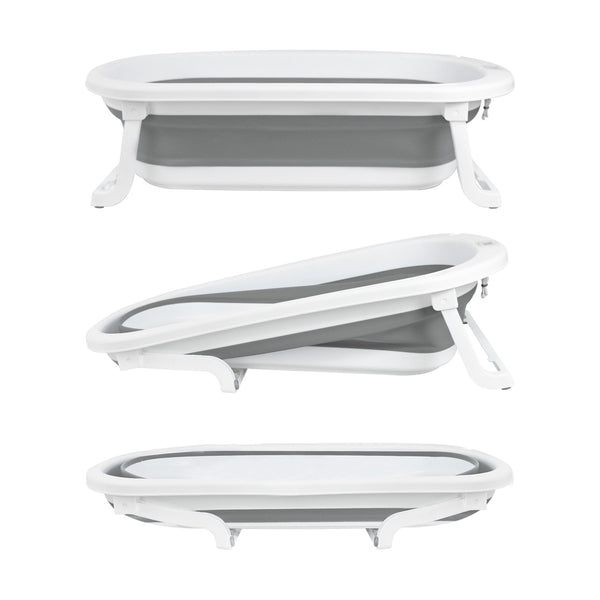 Bañera Plegable Bebé Con Termometro + Cojin De Baño