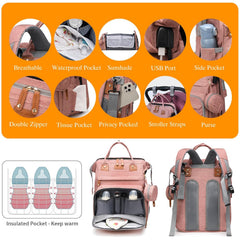 Pañalera Multifuncional Cambiador Extensible Good Mom
