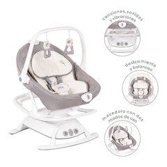 Columpio Eléctrico Mecedora Para Bebe 2 En 1 Joie Sansa