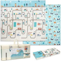 Tapete Plegable Gateo Bebe Extra Grande Doble Faz Portátil 2 x 1,80 metros