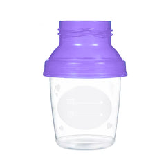 Set 6 Vasos Recolección Leche Materna Reutilizables 6 Oz + Adaptador