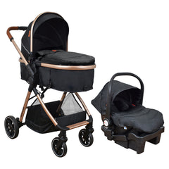 Coche Moises con Portabebé y Base Travel System Ventura Priori (Onix)