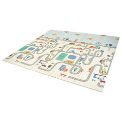 Tapete Plegable Gateo Bebe Extra Grande Doble Faz Portátil