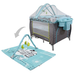 Cuna Corral y Gimnasio 3 en 1 Para Bebé  Happy Baby Miami