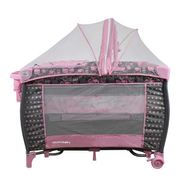 Cuna Corral y Gimnasio 3 en 1 Para Bebé  Happy Baby Miami