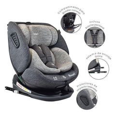 Silla Para Carro Priori I Hero 360° Con Isofix