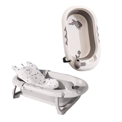 Bañera plegable con termómetro, hamaca, tacita y desagüe