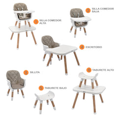 Silla Comedor Bebé Mila marca Priori 6 en 1
