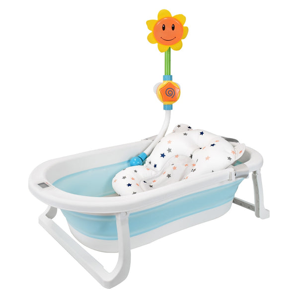 Bañera Plegable Con Ducha Cojín Y Termómetro Hawai Plus