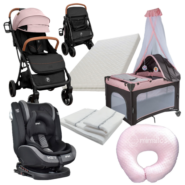 ¡COMBO NOVA! Coche Maleta +Silla de Carro + Corral Colecho + Colchón + Sábana +Plástico+Dona