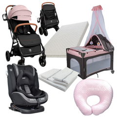 ¡COMBO NOVA! Coche Maleta +Silla de Carro + Corral Colecho + Colchón + Sábana +Plástico+Dona