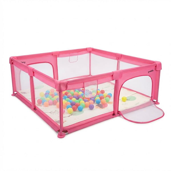 Corral de juegos para bebés y niños - plegable (incluye 50 bolas) 2 metros por 1,80