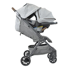 Coche Nuna TRVL Caviar + Pipa Ultracompacto