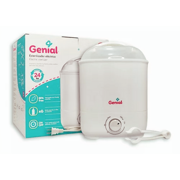 Esterilizador Eléctrico de Teteros a Vapor Marca Genial