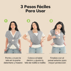 Fular Cargador Para Bebe Ergonómico Nubba 3 a 13 kg