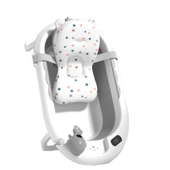 Bañera plegable con termómetro, hamaca, tacita y desagüe