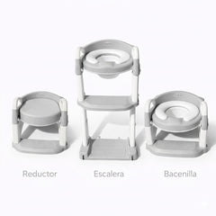 Escalera, reductor, inodoro 3 en 1 ajustable para Inodoro