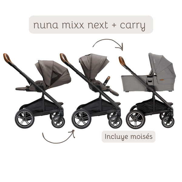 Combo Coche Nuna Mixx Next + Carry Granite