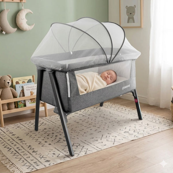 Combo Coche Supra Reversible + Cuna Colecho + Cojín de Lactancia + Plastico de Luvia