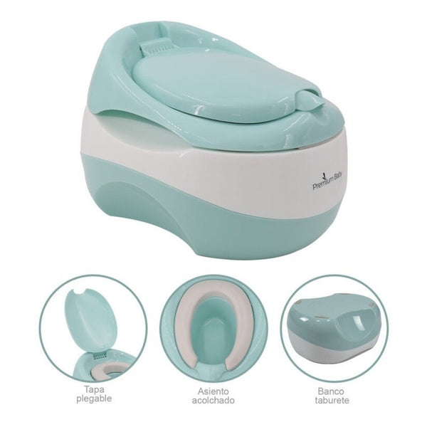 Vasenilla Entrenador Inodoro  Bebé 3 En 1 Premium Baby Vera