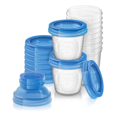 Set Vasos Almacenamiento Leche Materna Reutilizables Avent