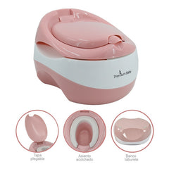 Vasenilla Entrenador Inodoro  Bebé 3 En 1 Premium Baby Vera