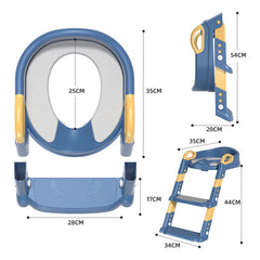 Escalera Ajustable Bebé Inodoro Entrenador Acolchado