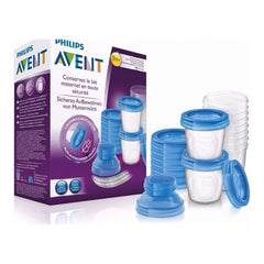 Set Vasos Almacenamiento Leche Materna Reutilizables Avent