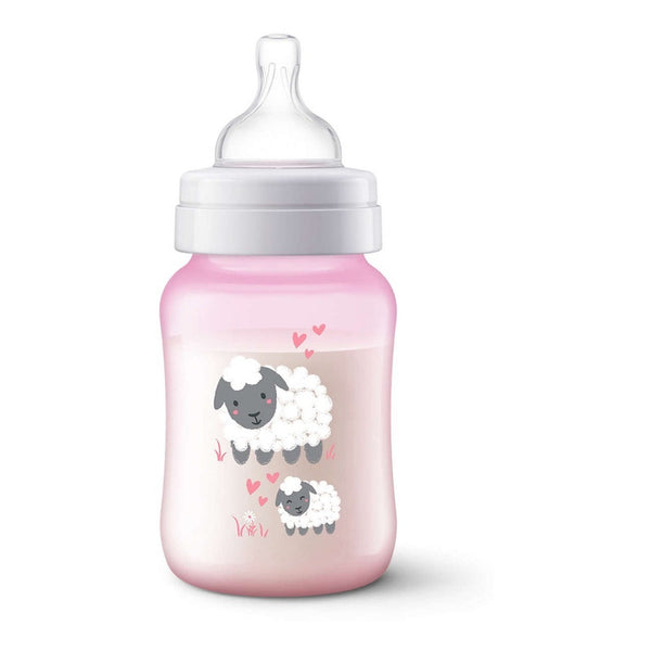 Tetero Classic Anticólico Avent Decorado 9 Oz Con Chupo 1m+