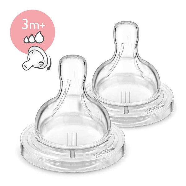 Chupos Tetina Classic Avent 3m+ Flujo Variable