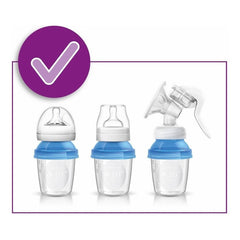 Set Vasos Almacenamiento Leche Materna Reutilizables Avent